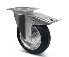 Pełna guma Kółko obrotowe z hamulcem 200 mm - 205 kg