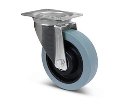 Elastyczne gumowe kółko obrotowe 160 mm - 350 kg