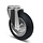 Gumowe kółko obrotowe 200 mm - stalowa felga i otwór na śrubę - 205 kg