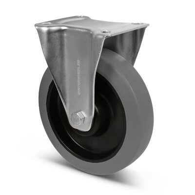 Kółko stałe gumowe 200 mm - łożysko kulkowe - 400 kg