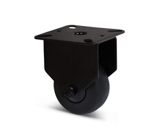 Czarny kółko stałe 50 mm - łożysko kulkowe - 50 kg