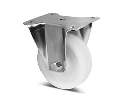 Rvs kółko stałe 125 mm Nylon  - 500 kg