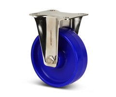 Kółko stałe ze stali nierdzewnej 100 mm Nylon - 150 kg