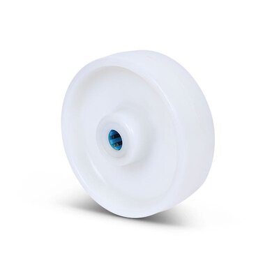 Kóło ze stali nierdzewnej 125 mm - Nylon - łożysko wałeczkowe - 300 kg