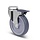 Kółka obrotowe ze stali nierdzewnej z hamulcem 125 mm - Guma - 100 kg