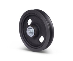 Koło rowkowane 120 mm z kwadratowym rowkiem - 100 kg