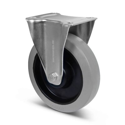 Kółko stałe gumowe 200 mm - łożysko kulkowe - 400 kg