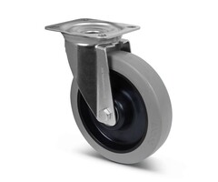 Elastyczne gumowe kółko obrotowe 200 mm - 400 kg