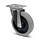 Gumowe kółko obrotowe 200 mm - łożysko kulkowe - 400 kg