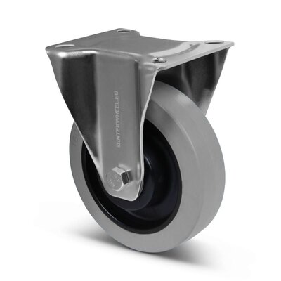 Kółko stałe gumowe 160 mm - łożysko kulkowe - 350 kg