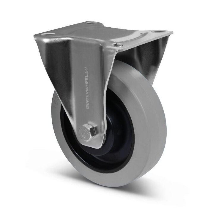 Kółko stałe gumowe 160 mm - łożysko kulkowe - 350 kg