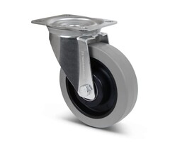 Elastyczne gumowe kółko obrotowe 160 mm - 350 kg