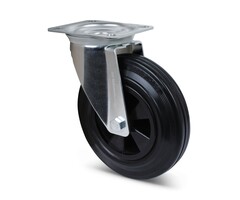 Kółko obrotowe z pełnej gumy 200 mm - 205 kg
