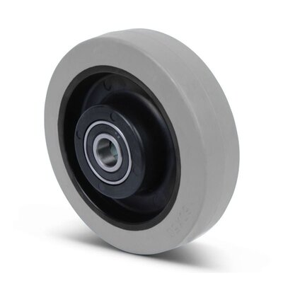 Kółko gumowe 160 mm - otwór łożyska kulkowego 20 mm - 350 kg