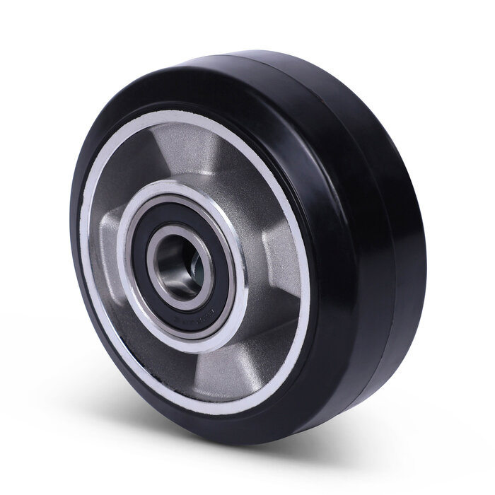 Kółko gumowe 125 mm - otwór łożyska kulkowego 20 mm - 300 kg