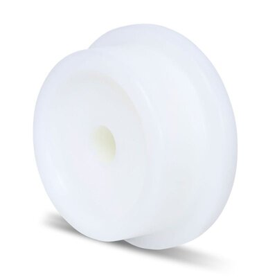 Koło kołnierzowe 100 mm - poliamid PA6 - 280 kg