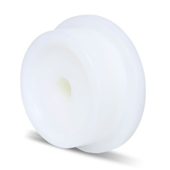 Koło kołnierzowe 100 mm - poliamid PA6 - 280 kg