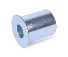 Tuleja wału (T) - 12x8x21 mm | stal ocynkowana