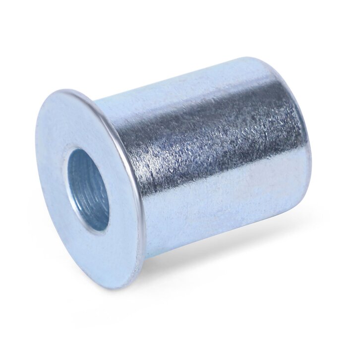 Tuleja wału (T) - 12x8x21 mm | stal ocynkowana