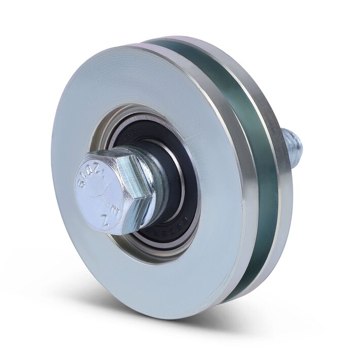 Koło rowkowane 80 mm z kwadratowym rowkiem - 200 kg