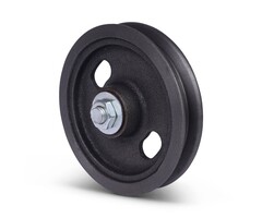 Koło rowkowane 120 mm z kwadratowym rowkiem - 100 kg