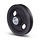 Koło rowkowane 120 mm z kwadratowym rowkiem - 100 kg