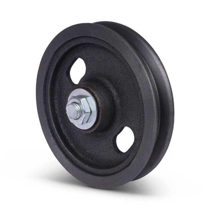 Koło rowkowane 120 mm z kwadratowym rowkiem - 100 kg