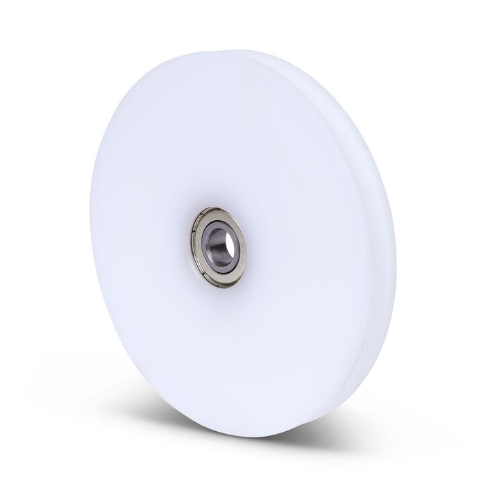 Plastikowy krążek kablowy 132 mm z rowkiem U - 145 kg