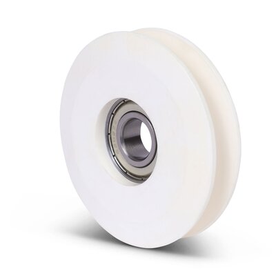 Plastikowy krążek kablowy 80 mm z rowkiem U - 245 kg