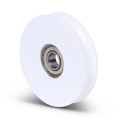 Plastikowy krążek kablowy 65 mm z rowkiem U - 135 kg