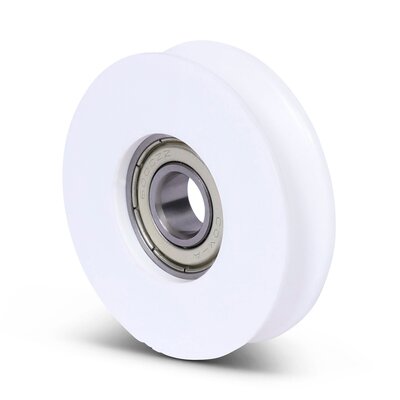 Plastikowy krążek kablowy 50 mm z rowkiem U - 50 kg