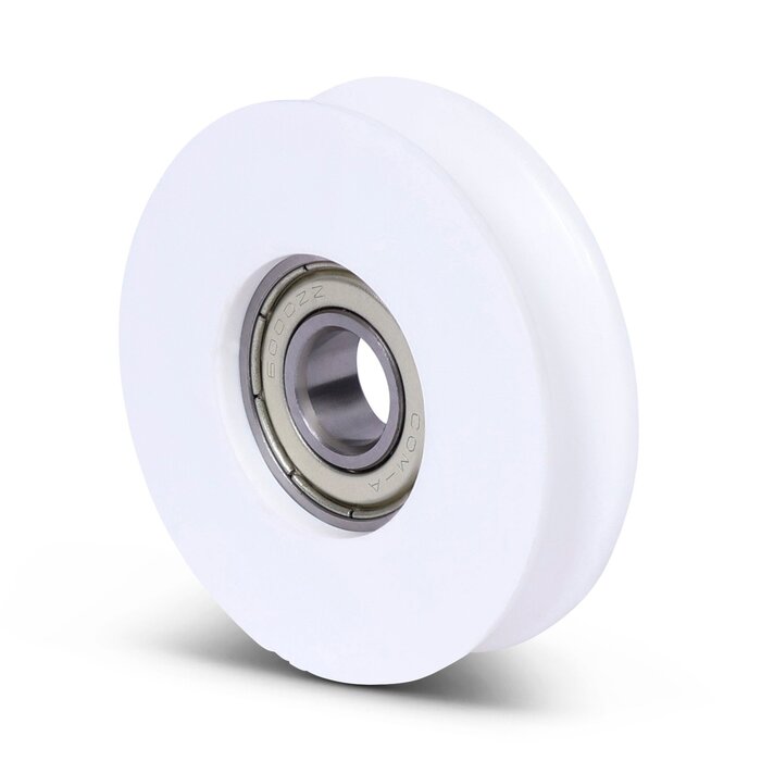Plastikowy krążek kablowy 50 mm z rowkiem U - 50 kg