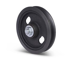 Koło rowkowane 120 mm z kwadratowym rowkiem - 100 kg