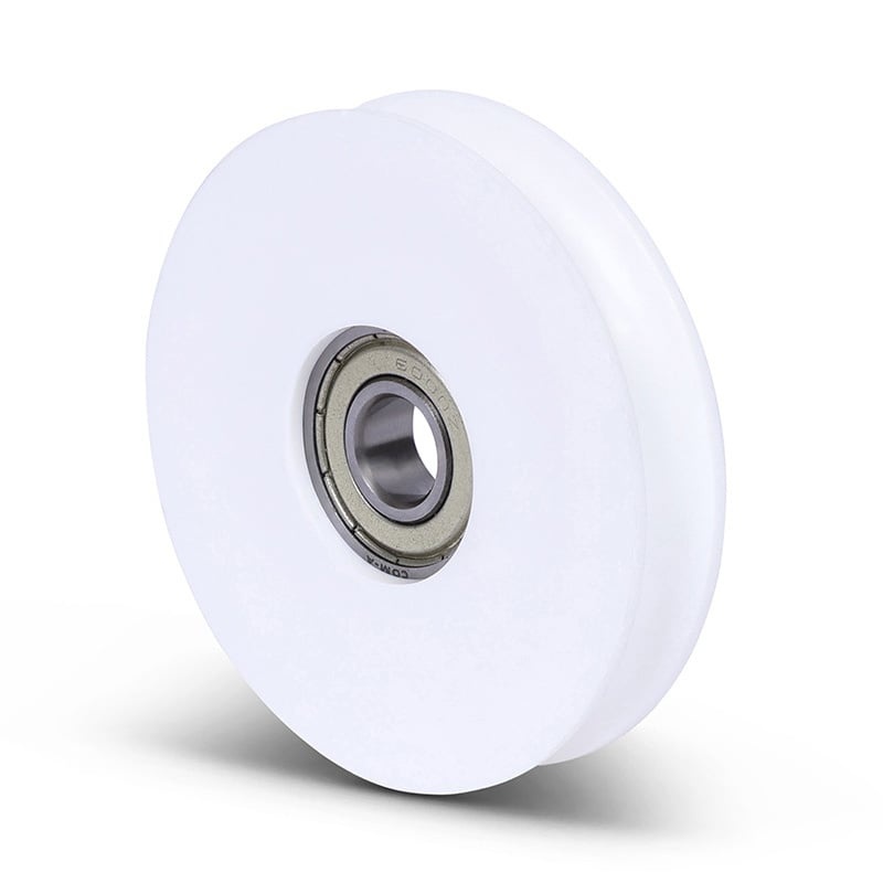 Plastikowy krążek kablowy 65 mm z rowkiem U - 135 kg