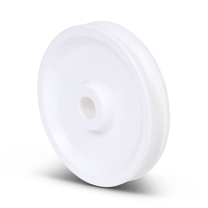 Plastikowy krążek kablowy 73 mm z rowkiem U - 55 kg