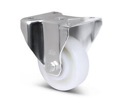 Wytrzymałe kółko stałe ze stali nierdzewnej 125 mm Nylon - 700 kg