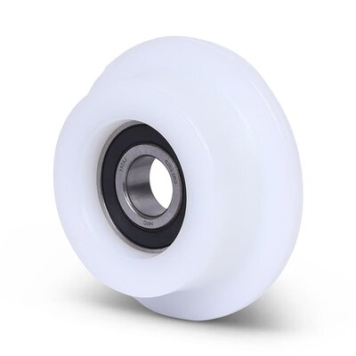 Koło kołnierzowe 62 mm - poliamid PA6 - 100 kg