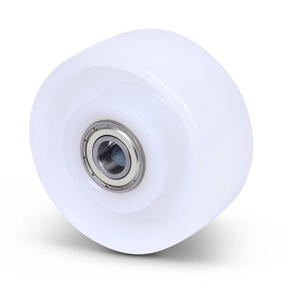 Nylon kóło 80 mm - łożysko kulkowe otwór na oś 12 mm - 200 kg