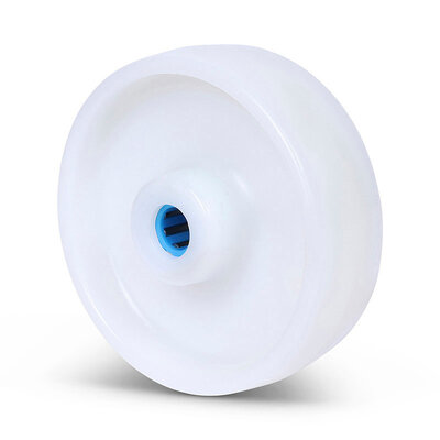Kóło ze stali nierdzewnej 125 mm - Nylon - łożysko wałeczkowe - 300 kg