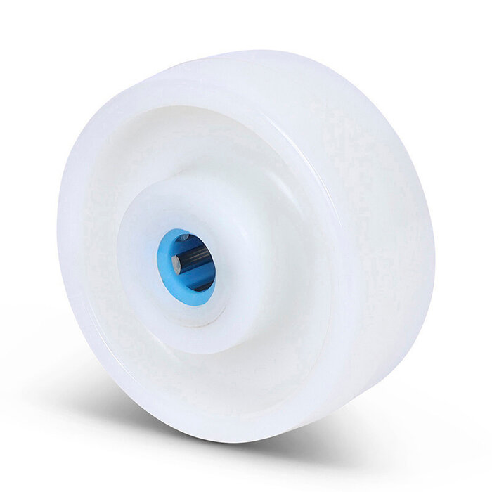 stal nierdzewna kóło 80 mm - nylon - łożysko toczne - 150 kg