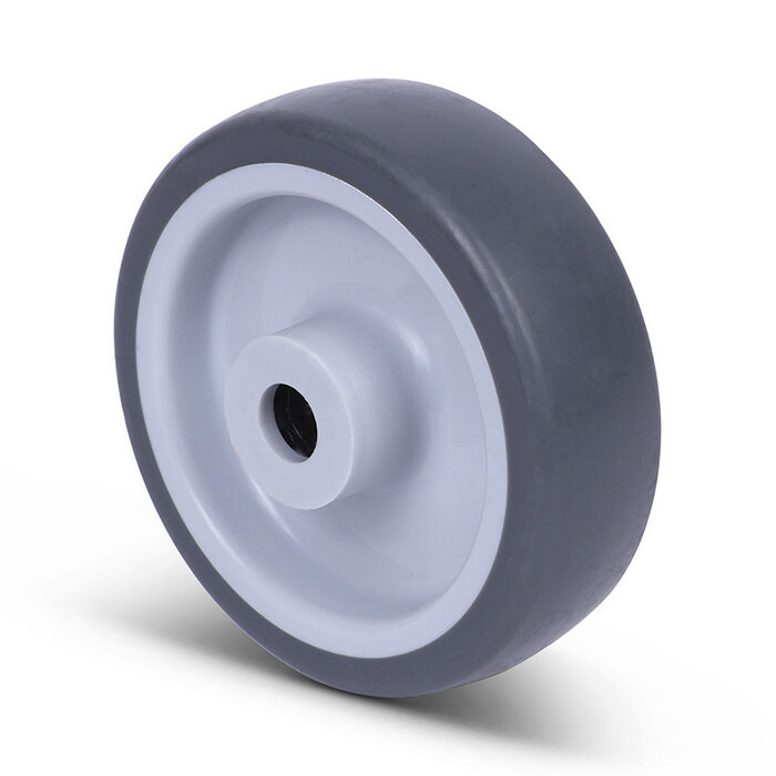 Kółko gumowe 100 mm - otwór łożyska wałeczkowego 12 mm - 100 kg