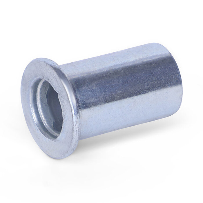Tuleja wału (T) - 15x8x21 mm | stal ocynkowana