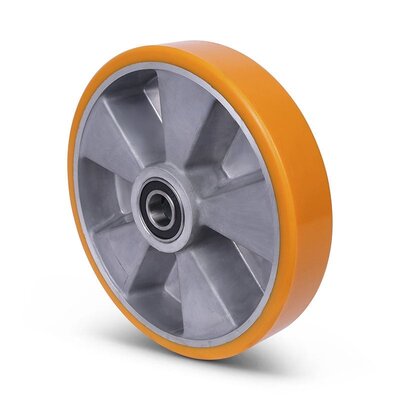 Kóło PU 250 mm - otwór łożyska kulkowego 20 mm - 1000 kg
