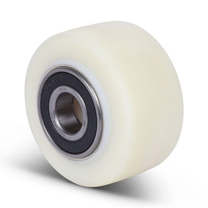 Nylon odlewany kóło 80 mm - łożysko kulkowe - 1000 kg