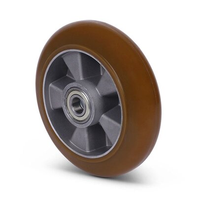 Kóło PU 200 mm - otwór 20 mm - 600 kg
