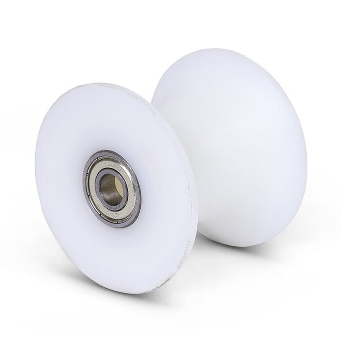 Diabolorol z tworzywa sztucznego 70 mm - otwór wału 10 mm - 100 kg