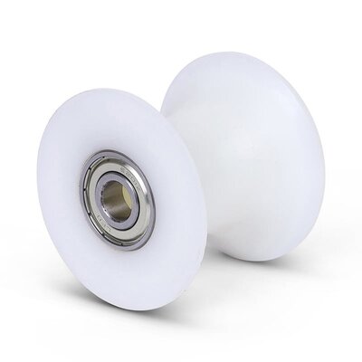 Tworzywo sztuczne rolka diabolowa 70 mm - otwór na oś 12 mm - 100 kg