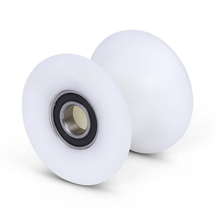 Tworzywo sztuczne rolka diabolowa 70 mm - otwór na oś 15 mm - 100 kg