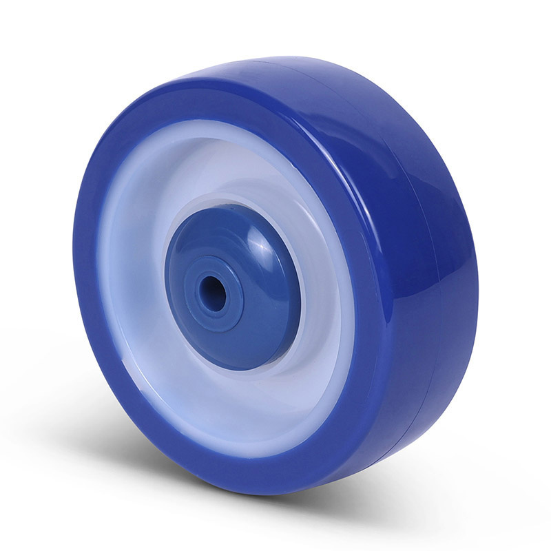 Kółko PU ze stali nierdzewnej 100 mm - otwór łożyska kulkowego 8 mm - 150 kg