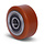 Rolka paletowa PU 80x40 mm - łożysko kulkowe - 350 kg